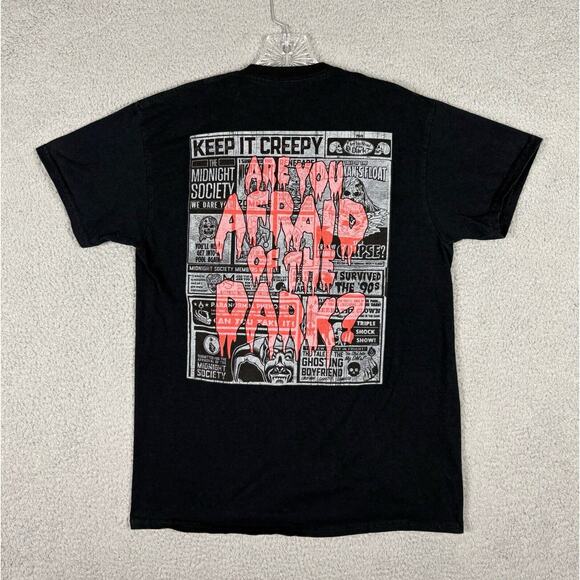 Are You Afraid Of The Dark? Tshirt Adult M Nickelodeon Newspaper Page Freeze Max - Picture 1 of 8